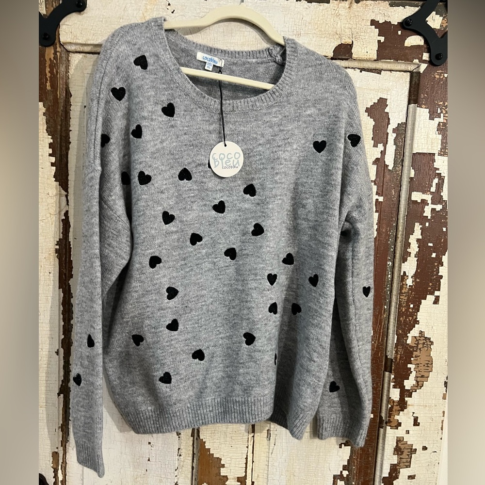 Cocobleu Black Heart Sweater 🖤